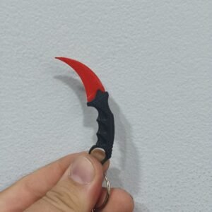Chaveiro Karambit 3D – Miniatura Decorativa Impressa em 3D