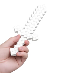 ⚔️ Espada de Minecraft – Resina Premium Para Colorir ⚔️