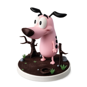 🐶 Coragem  Resina 10cm Colorido🐶