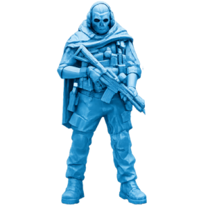 🎖️💀 Ghost Cod Resina-10 CM P/ Colorir🎖️💀