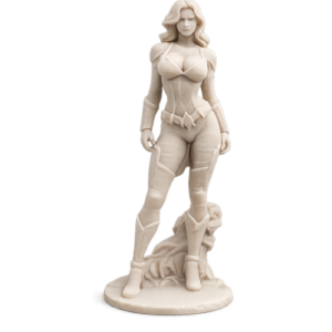 🛡️ Mulher maravilha Em Resina 10CM- P/ Colorir 🛡️