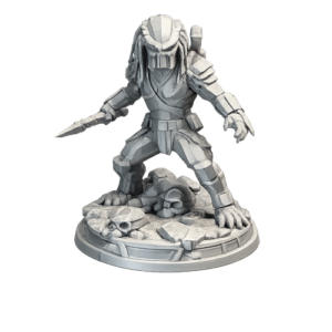 👽 Predador No Pedestal Em Resina Para Colorir 10CM 👽