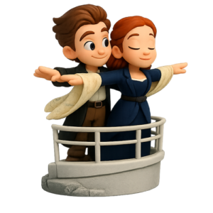 🚢 Cena Titanic - 10CM Colorido 🚢